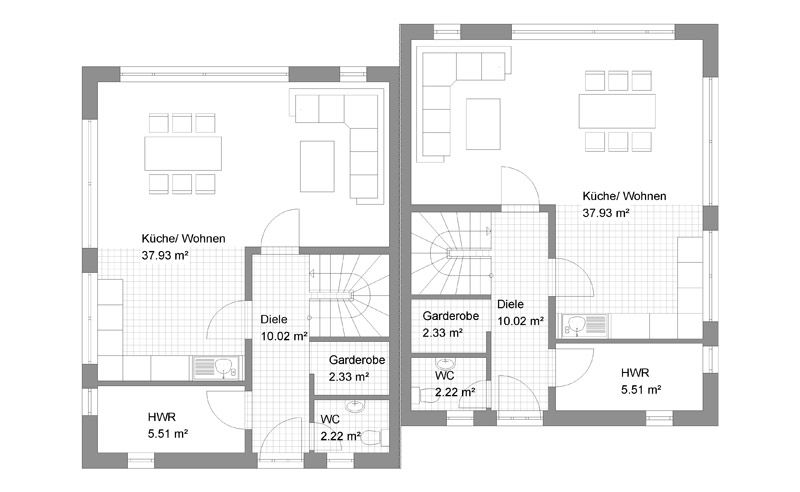 Grundriss 1 Haus Auerberg