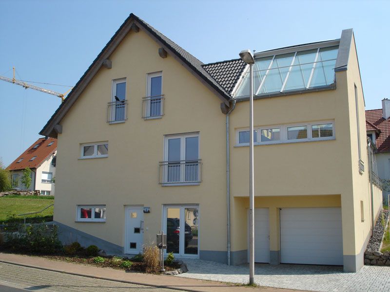 Einfamilienhaus mit Glasdach